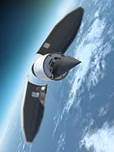 Cohete que lanzó el Falcon HTV-2. | AP
