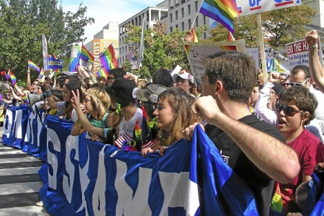 Manifestación a favor de la homosexualidad en Washington. | Reuters