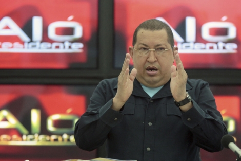 Hugo Chávez en 'Aló Presidente'.| Efe