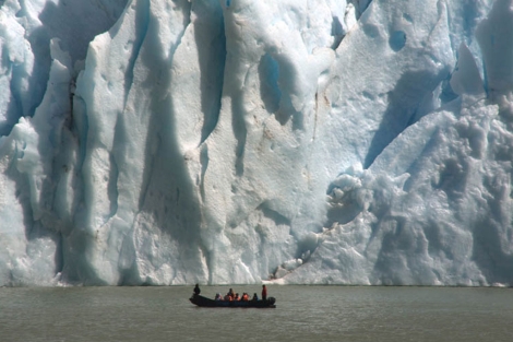 El glaciar Jorge Montt, donde varios desconocidos robaron 5.000 kilos de hielo. | J. Barreno