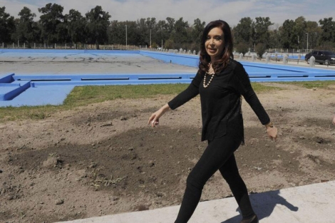 La presidenta, antes de su ingreso.| Reuters La presidenta, antes de su ingreso.| Reuters