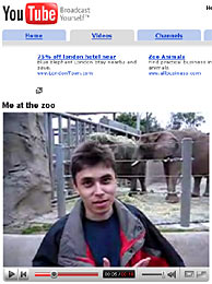 El primer väeo colgado en YouTube, de su fundador Jawed Karim.