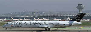 Éste es el avión siniestrado, un MD-82.