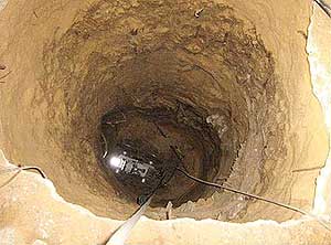 Entrada a uno de los túneles de Gaza.