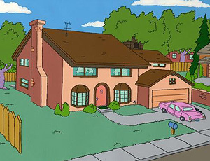 La casa de 'Los Simpsons'.