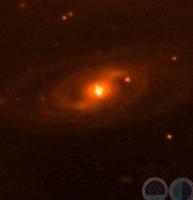 Imagen de Einstein Cross, captada por el GTC. /IAC