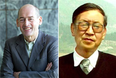 Koolhaas (izda) y Xiao Mo, el profesor de arquitectura chino que ha abierto la polémica.