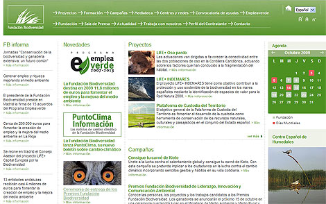 Nueva web de la Fundaci&oacute;n Biodiversidad.