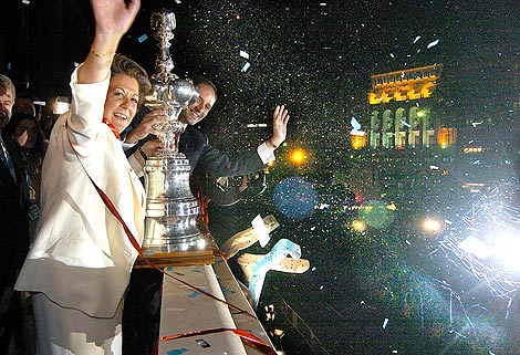 Rita Barbera is done for America's Cup