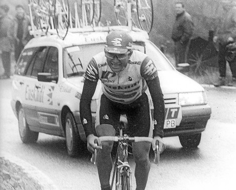 Agustín Sagasti, escapado del pelotón el día de su triunfo en 1994. | E. M.