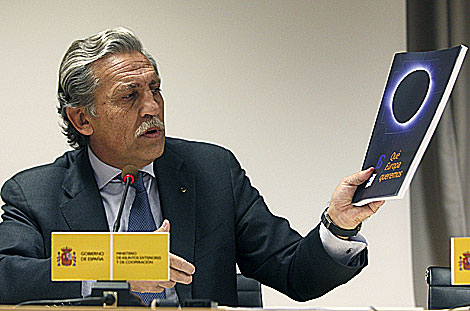 Diego López Garrido, en su comparecencia para explicar su situación. | Efe