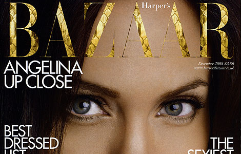 Angelina Jolie, protagonista de la portada de 'Harper's Bazaar' el pasado mes de diciembre.