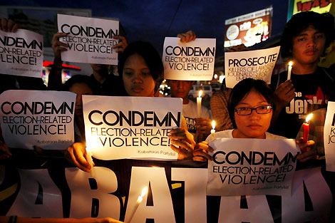 Concentración de condena por la masacre registrada en Maguindanao | Efe