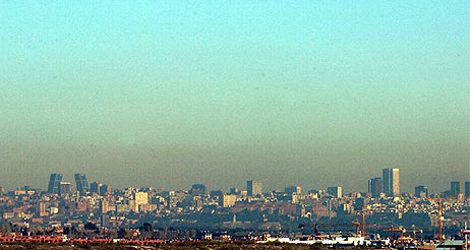 Vista panorámica de la boina de contaminación sobre Madrid. (Toledo) Vista panorámica de la boina de contaminación sobre Madrid. (Toledo)