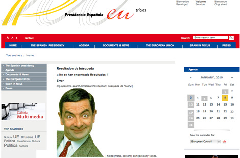Mr. Bean, protagonista de la presidencia de turno