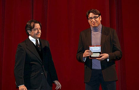 Carmelo Gómez junto al empresario Enrique Cornejo. | Pablo Requejo