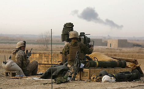 Tropas estadounidenses en la provincia de Helmand, en el sur de Afganistán. | Afp