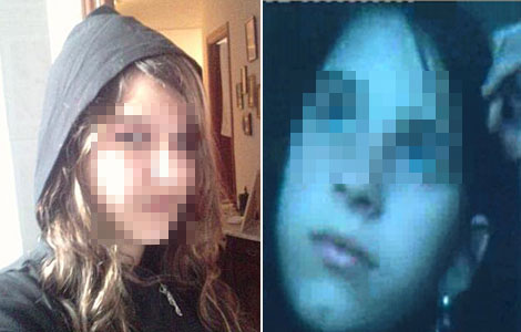 La presunta asesina (izda.) y Cristina Martín, en dos imágenes colgadas en Facebook.
