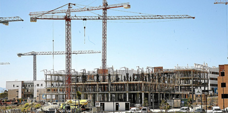 Bloque de viviendas en construcción en Málaga. | ELMUNDO.es