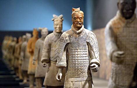El ejército de Terracota, en la exposición Foro de las Culturas en  2004. | Antonio Moreno