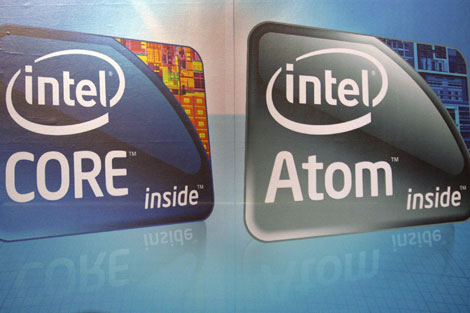 Publicidad de los procesadores de Intel en Computex. | Reuters