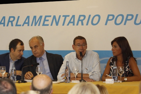 David Serra, Rafael Blasco, Antonio Clemente y Mónica Lorente. | Foto de Roberto Pérez