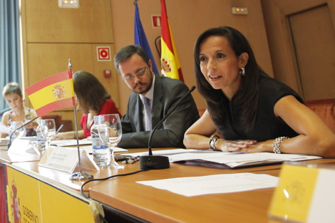 Beatriz Corredor durante la Conferencia Sectorial. | Antonio M. Xoubanova