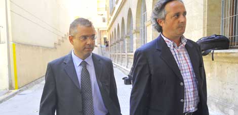 Flaquer a su llegada al juzgado. | Alberto Vera