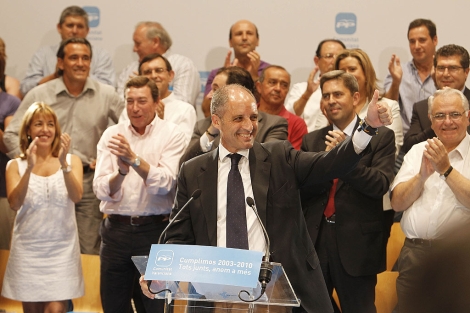 Francisco Camps, durante su intervención en el acto del PPCV. | Benito Pajares Francisco Camps, durante su intervención en el acto del PPCV. | Benito Pajares