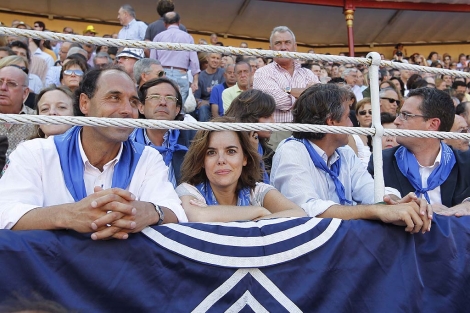 Soraya Saenz de Santamar�a acudi� a la Feria junto a otros l�deres del PP. | D.S. Bustamante