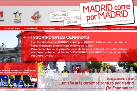 Las inscripciones han alcanzado su cupo máximo.