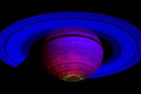 Imagen captada por la sonda Cassini. | AP