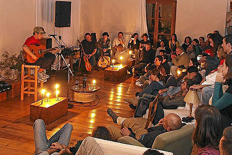 Manu Chao durante el concierto en Sa Pedrissa | Slow Food Manu Chao durante el concierto en Sa Pedrissa | Slow Food