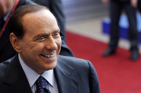 Berlusconi, en la última reunión de líderes europeos. | Reuters
