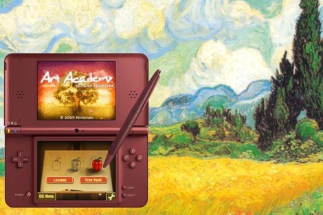 Imagen promocional de Art Academy, el juego más vendido de Nintendo DS.