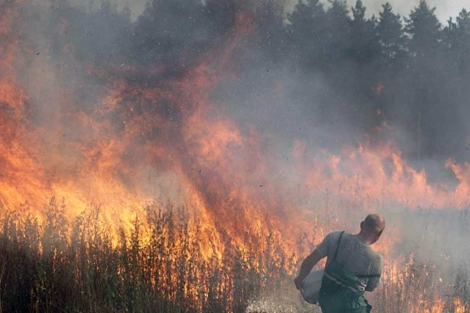 La ola de calor en Rusia provocó graves incendios durante el verano. | Efe