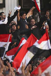 Ghonim, en Tahrir. | AP