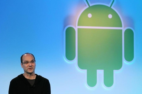 Andy Rubin, durante la presentación de Honeycomb a principios de mes. | Afp.