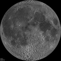 La Luna desde el espacio. | NASA/GFSC/Arizona St. Univ./ LRO