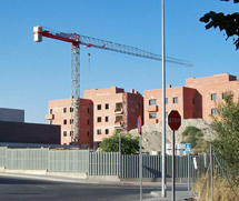 Construcción de casas en el Colegio de Guardias de Valdemoro (Madrid). | N.R.