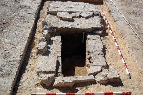 Una de las tumbas romanas que se han encontrado.| ELMUNDO.es