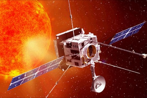 Recreación artística de la misión 'Solar Orbiter'. | ESA