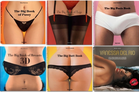 39The big book of pussy''The big book of breasts''La petite mort' quedan