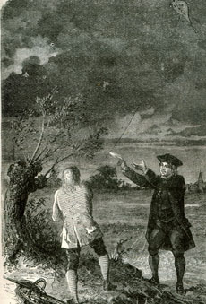 Experimento de Franklin con la cometa (1752)