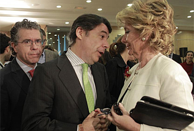 Granados (izq.), junto a González y Aguirre. | A. Heredia