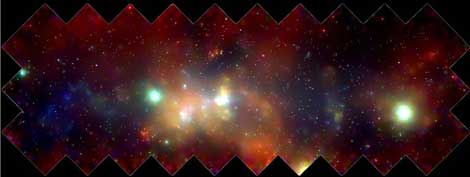 El Centro Galáctico observado en rayos X por el telescopio Chandra | NASA/UMass/Wang et al.
