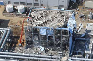 Planta nuclear de Fukushima destruida tras la explosión. | Reuters