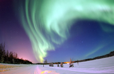 Una aurora boreal en Alaska. | Joshua Strang/USAF