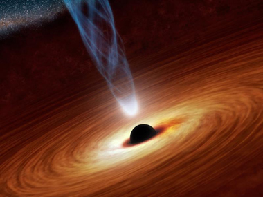 Recreación de un agujero negro. | NASA