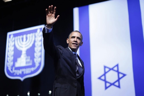 Obama, se despide tras dar el discurso en Jerusalén.| Reuters